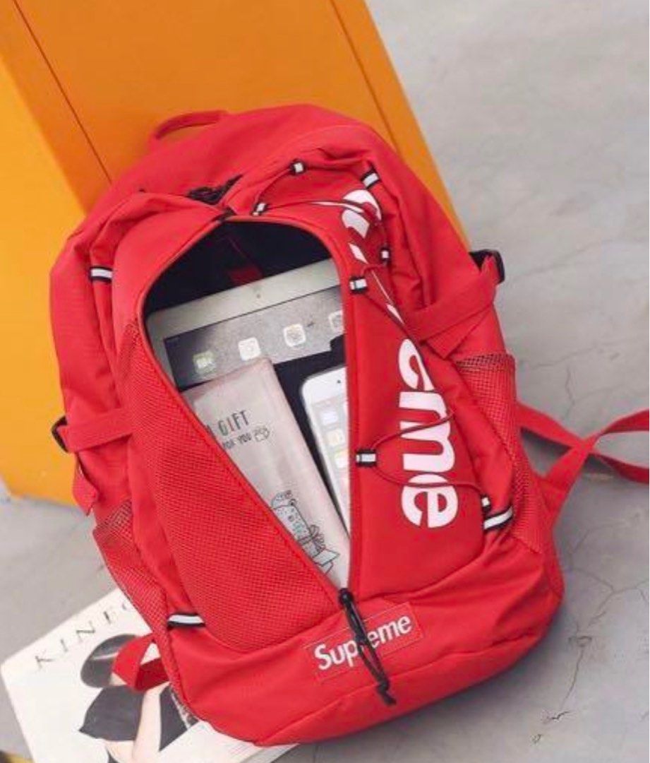 SG INSTOCK Supreme Backpack School Backpack Men Women Travel Bag