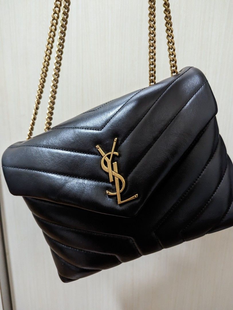 YSL Black Loulou Small Flap Bag – The Closet