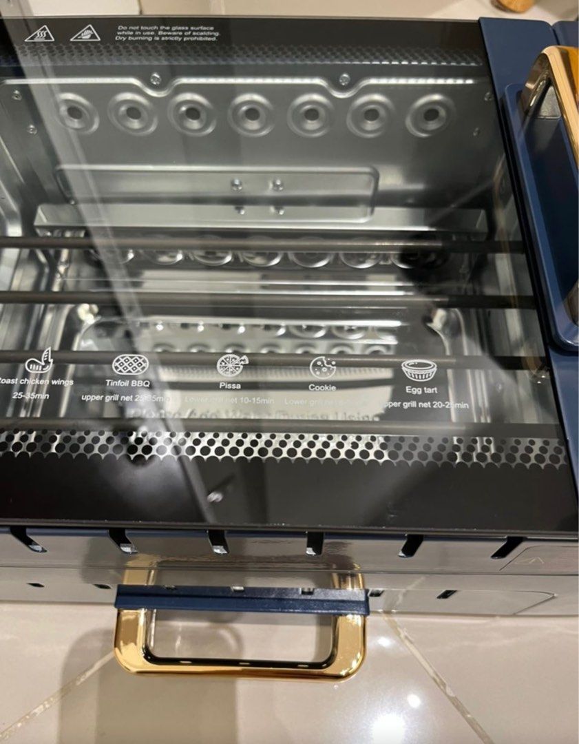 Smokeless BBQ, Grill, Bake and Steamboat Auto Rotating Machine, TV