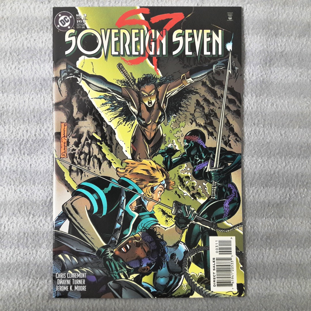Sovereign Seven #3 (DC Comics) Chris Claremont, Dwayne Turner, Hobbies