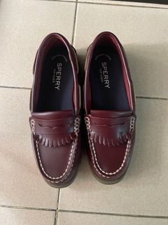 Sperry Conway Kiltie Mahogany Loafers Womens Size 5