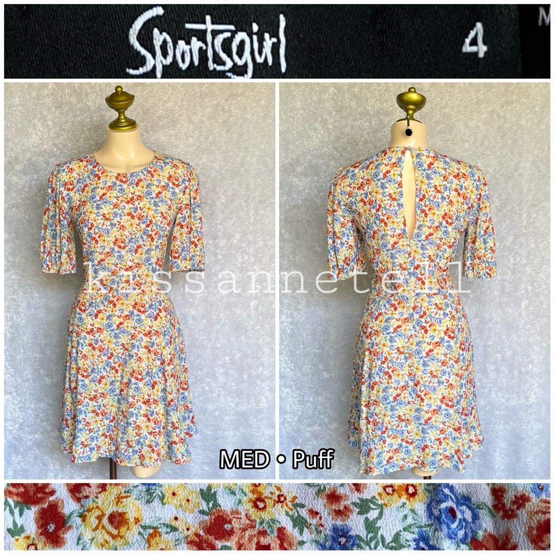 Sportsgirl floral puff dres, Women's Fashion, Dresses & Sets, Dresses