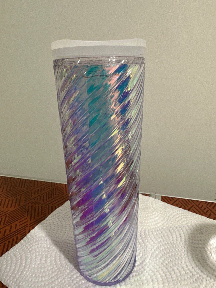 Starbucks iridescent tumbler, Furniture & Home Living, Kitchenware