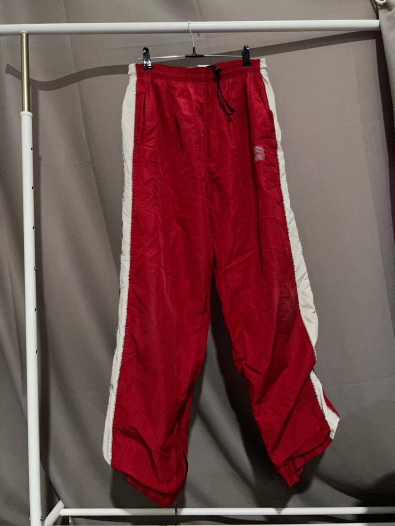 Stussy red track pants hot sale