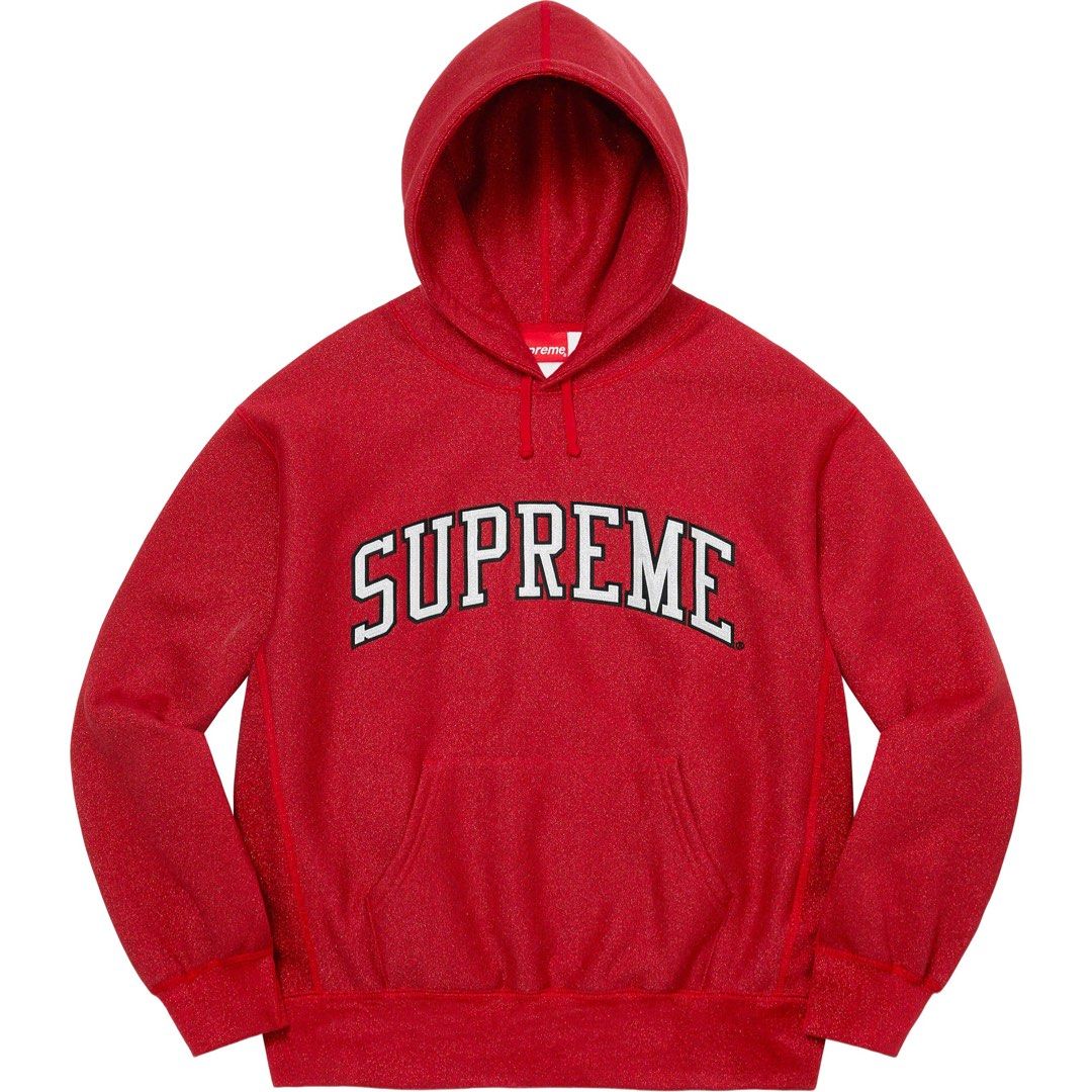 SUPREME GLITTER ARC HOODED SWEATSHIRT Men s Fashion Tops Sets Hoodies on Carousell