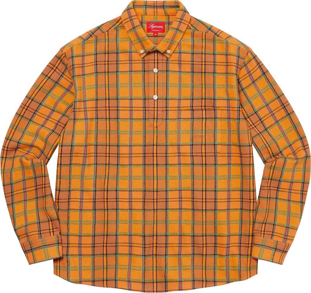 Pullover store flannel shirt