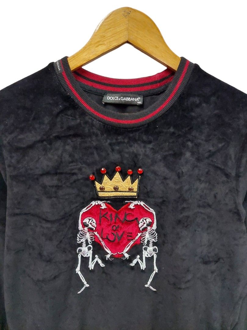 Dolce and gabbana discount king of love sweatshirt