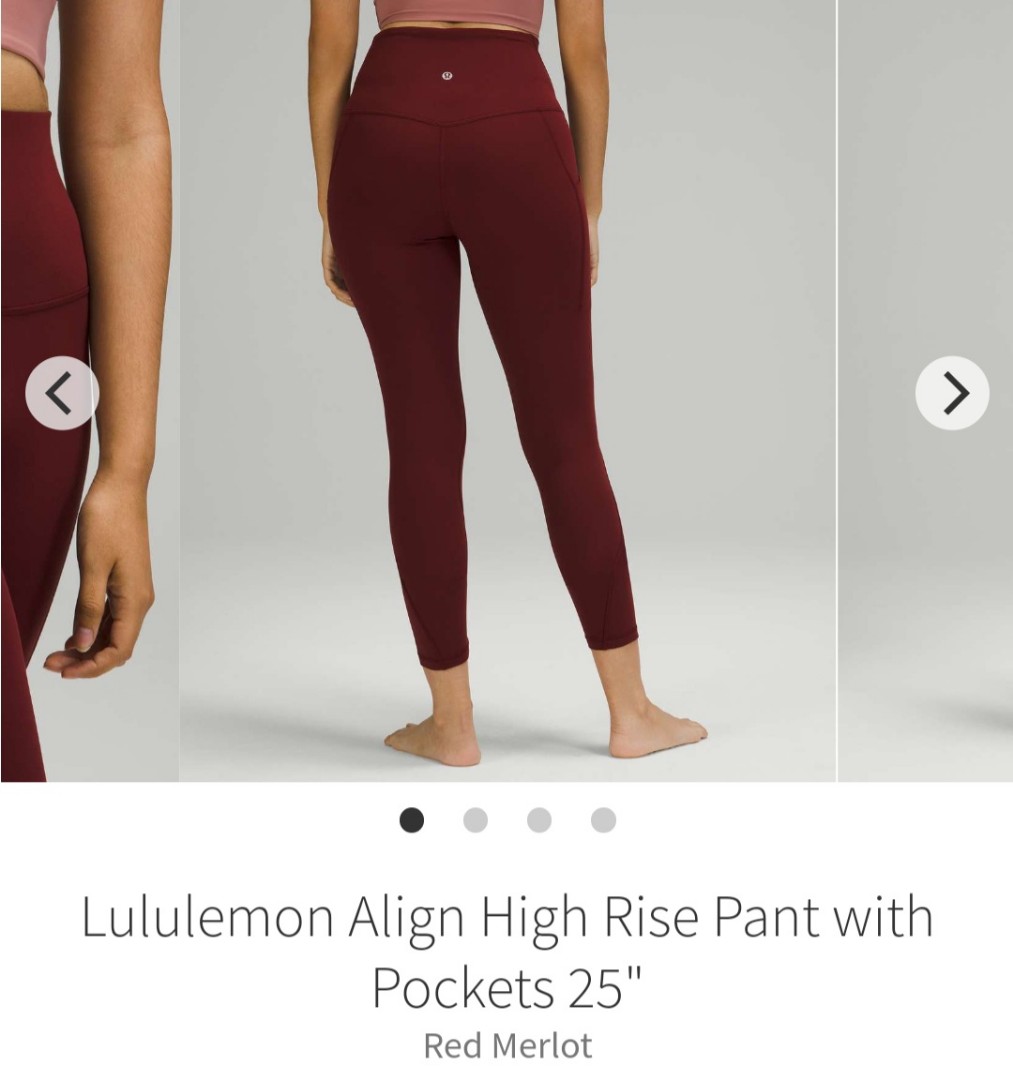 BNWT: Lululemon Align™ High-Rise Pant with Pockets 28 Size 4, Women's  Fashion, Activewear on Carousell