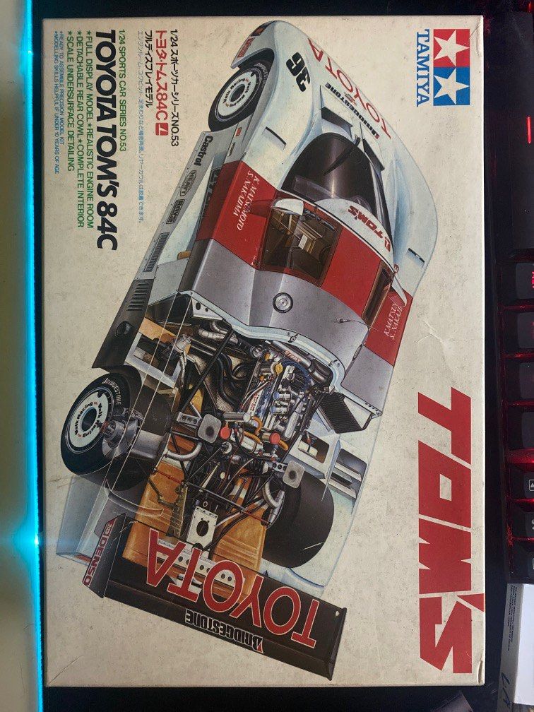 tamiya model kit "TOYOTA TOMS 84C" 1985, Toys & Collectibles, Mainan di