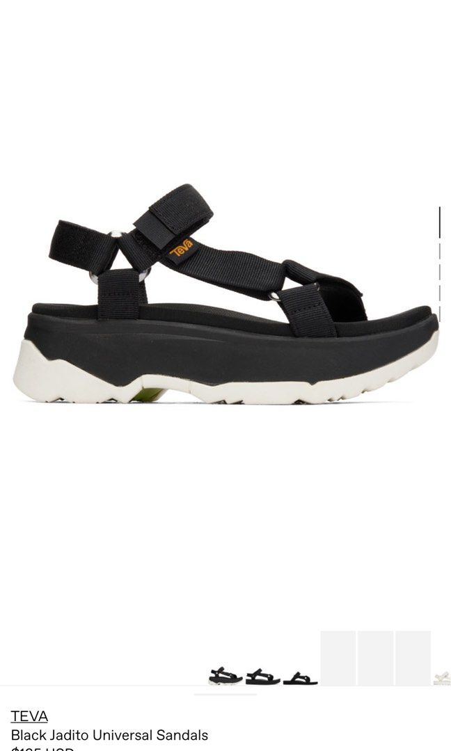 White teva flatform store sandals