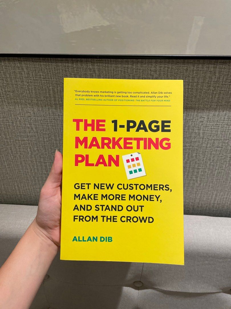The 1 page marketing plan by allan dib hobbies toys books