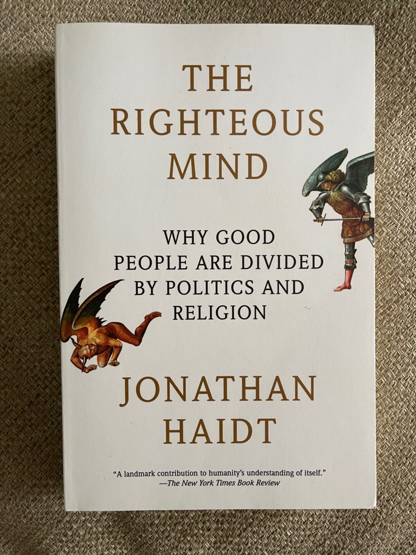 The Righteous Mind Book Hobbies Toys Books Magazines Fiction The righteous mind book hobbies toys books magazines fiction