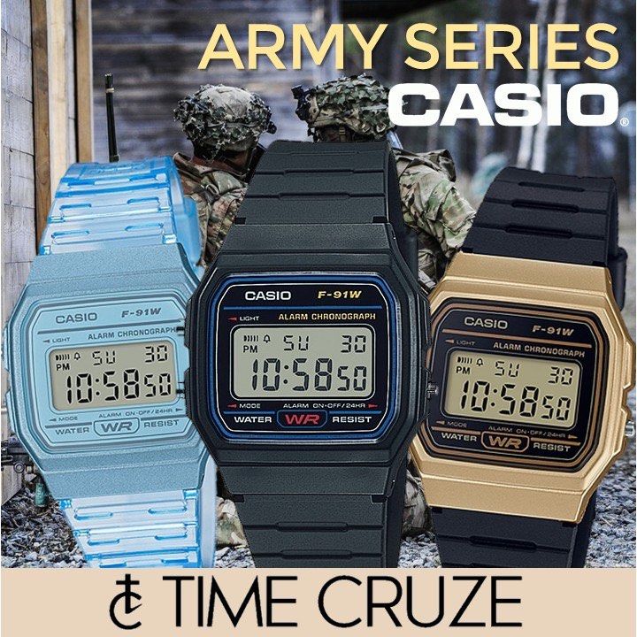 Casio f91w military on sale