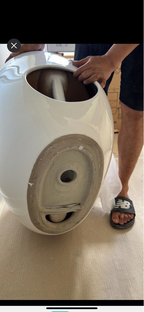 Toilet bowl designer , Furniture & Home Living, Bathroom & Kitchen