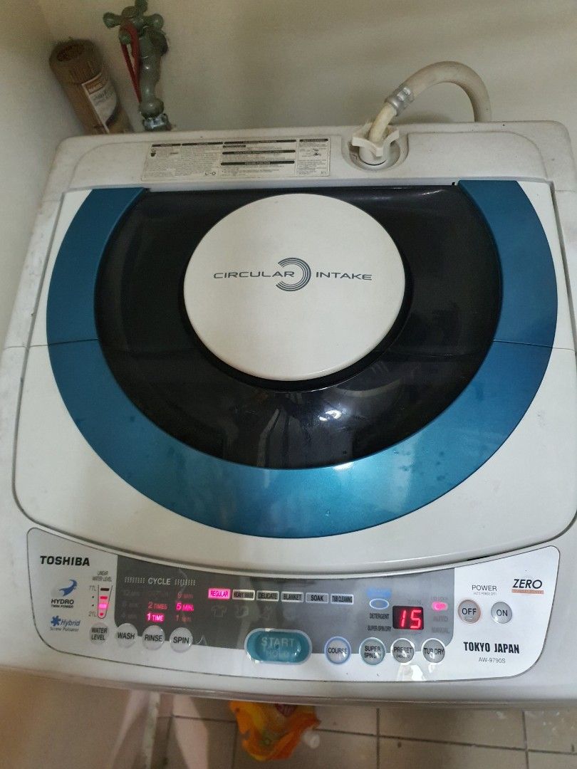 TOSHIBA WASHING MACHINE AW9790S, TV & Home Appliances, Washing