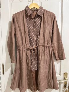 Tunik polka brown