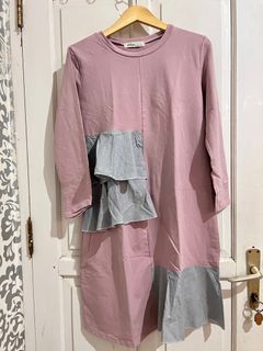 Tunik renda mauve