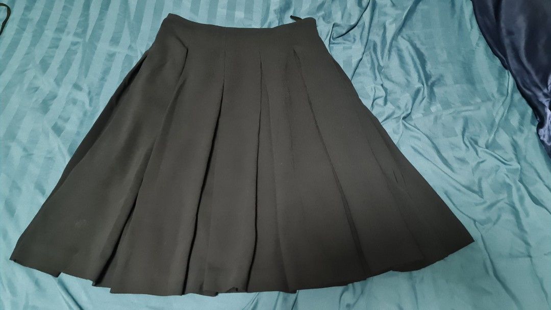 Junior High High School Black Knife Pleated Skirt