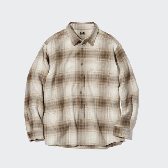 Uniqlo brown Flannelyes trades, Women's Fashion, Coats, Jackets and