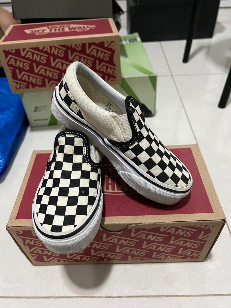 Checkered slip cheap on van