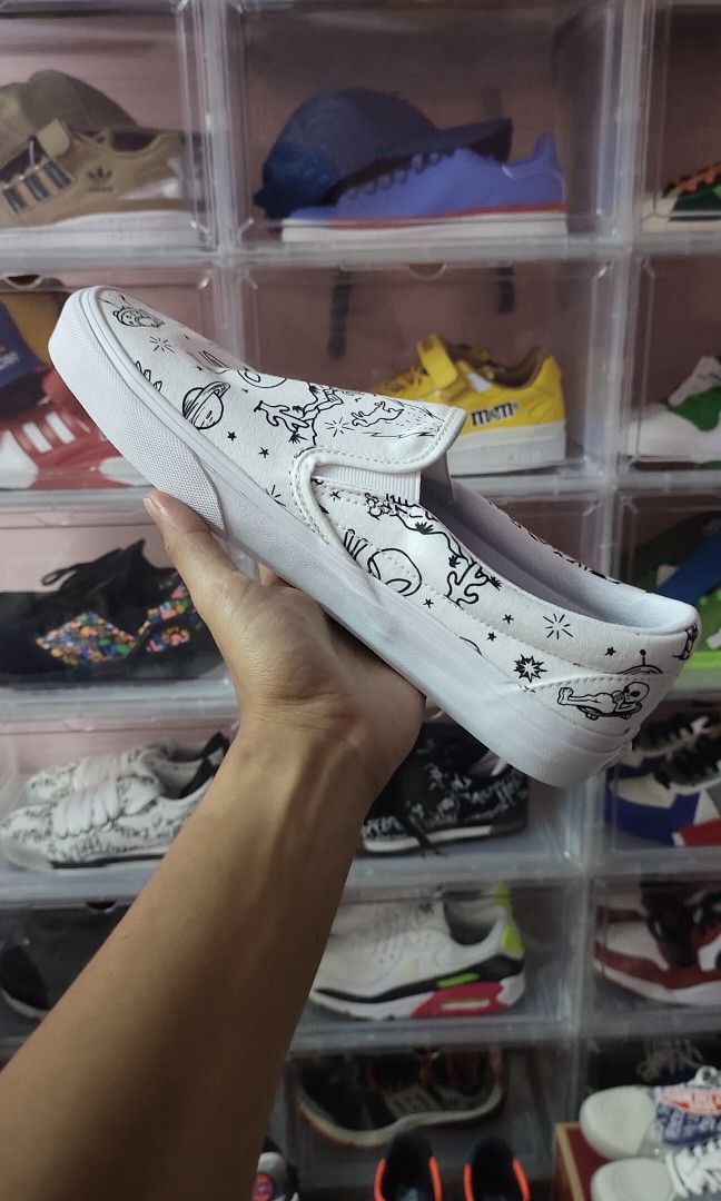 Vans Slip On Unidentified U Paint White Men s Fashion Footwear