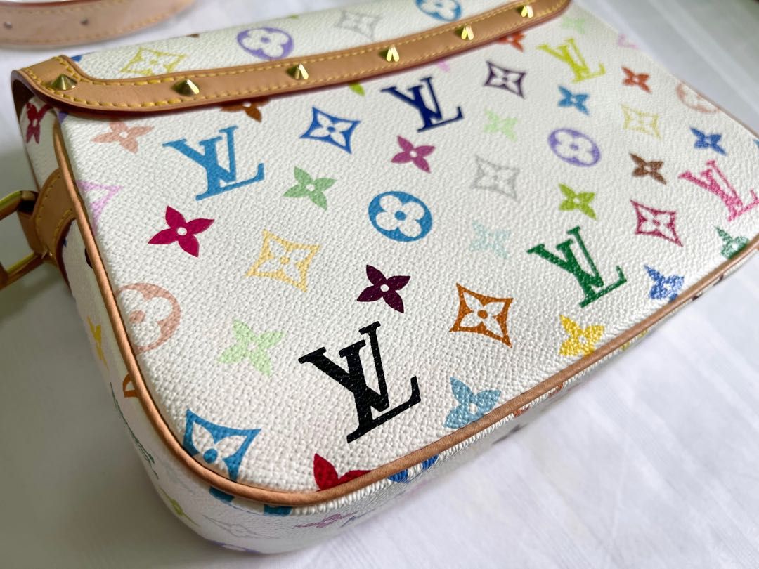 Louis Vuitton Sologne Shoulder Bag Multicolor White M92661 VI0085