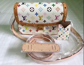 Pre-owned 2008 Louis Vuitton Petit Noé bucket bag White Monogram  Multicolore, Luxury, Bags & Wallets on Carousell