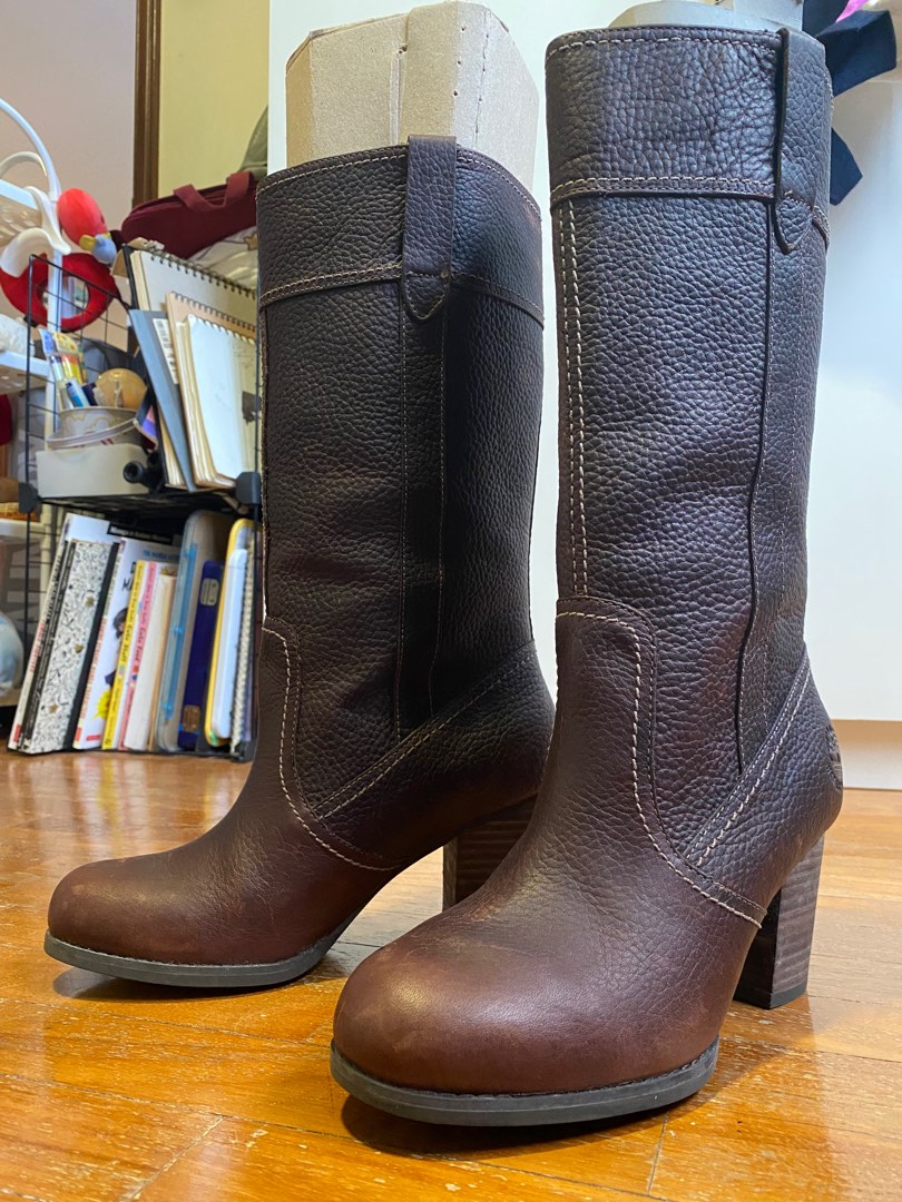 Vintage Leather Boots Timberland Women s Fashion Footwear Boots