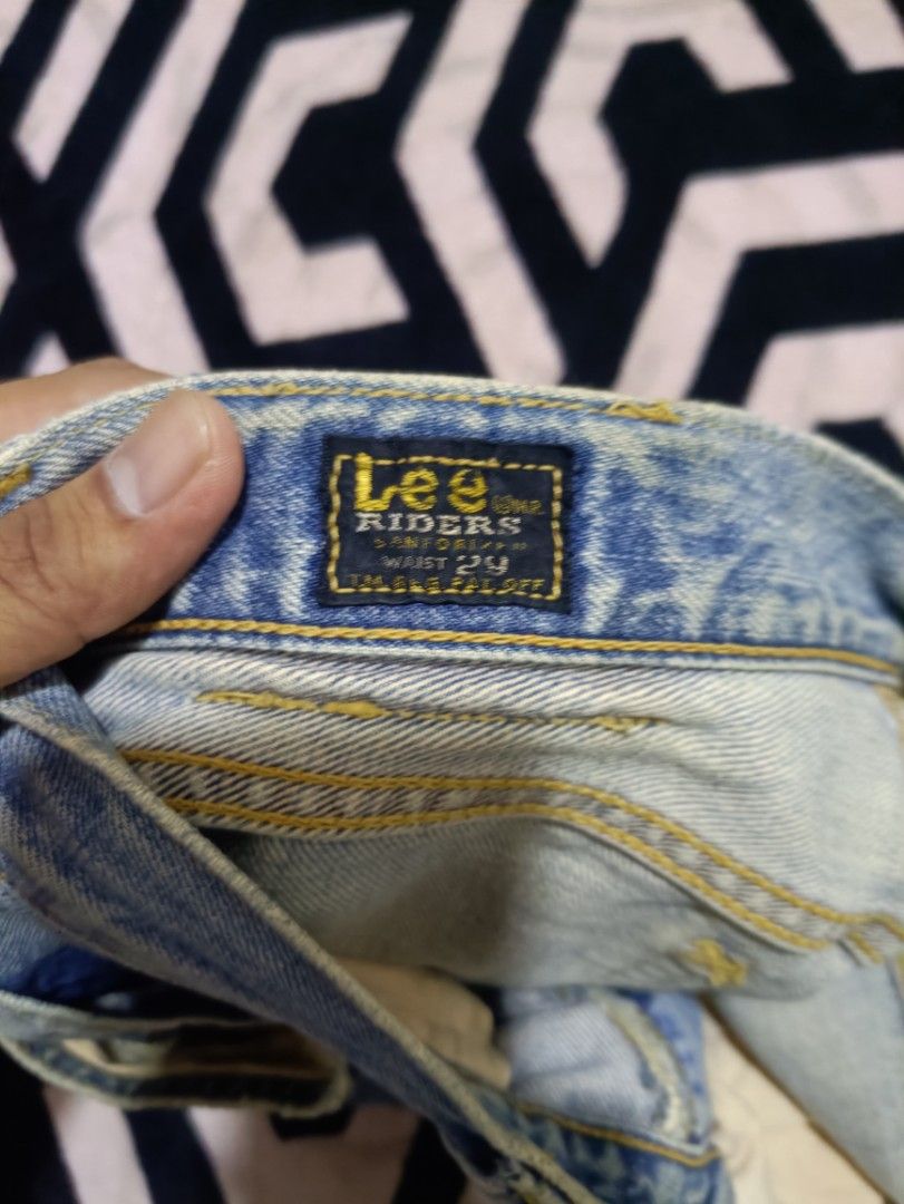 Lee rider sale selvedge jeans