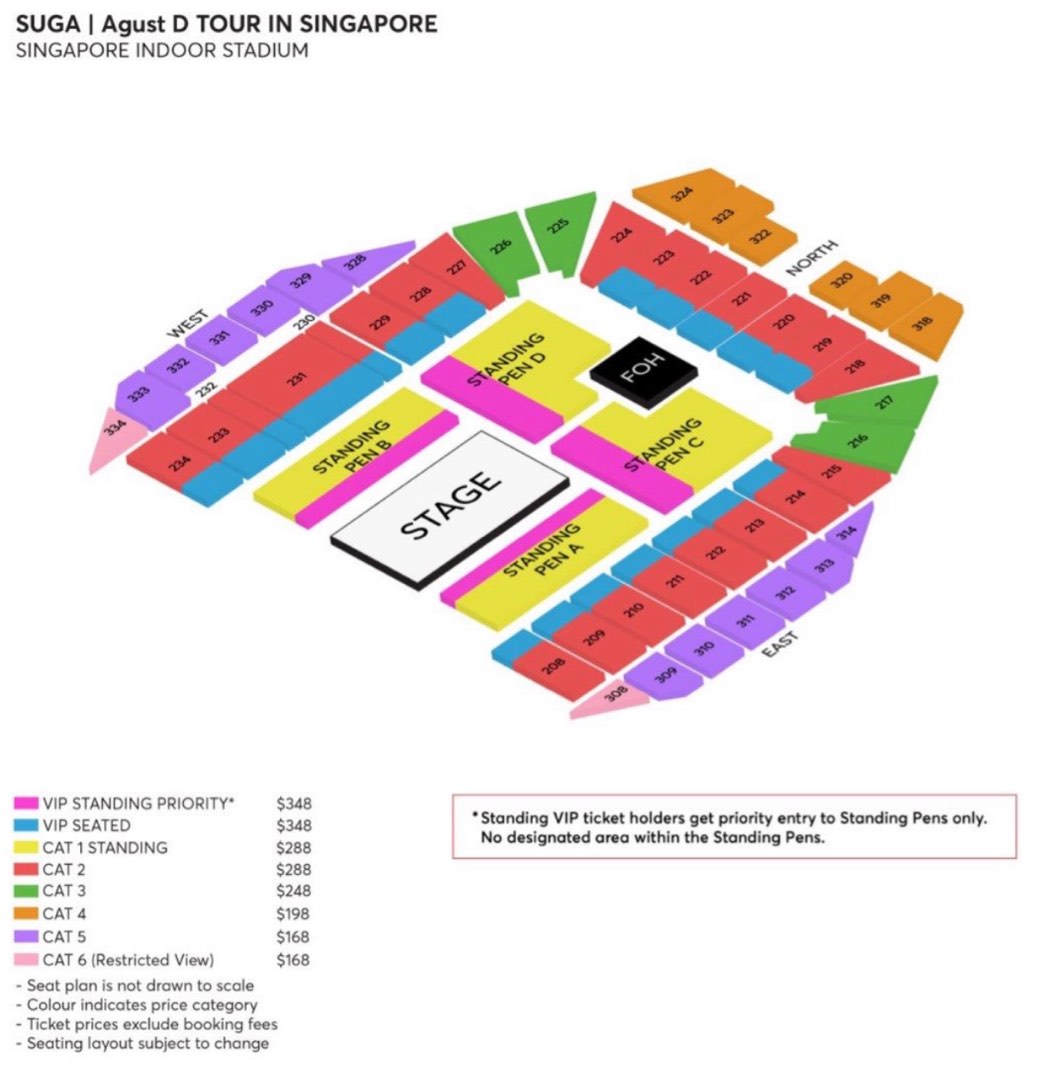Vip Bts Suga Agust D Tour D-Day 16 Jun Friday, Tickets & Vouchers, Event  Tickets On Carousell