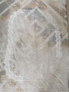 White Wedding Veil with Crown Set