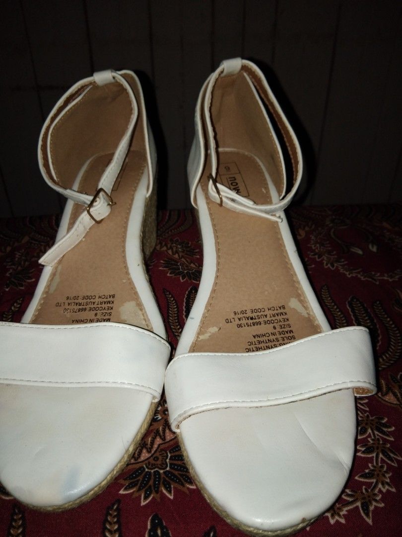 White wedges kmart sale
