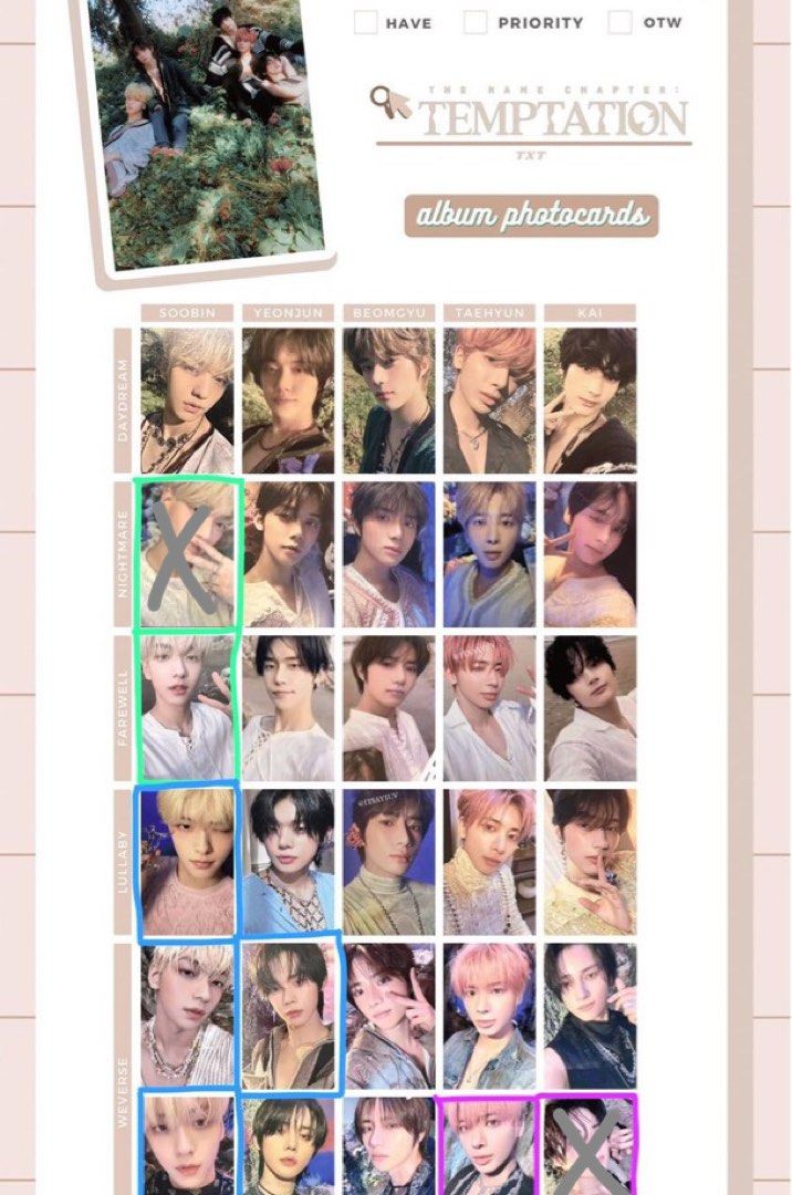 wtt] txt temptation weverse album, Toys & Collectibles, Fan