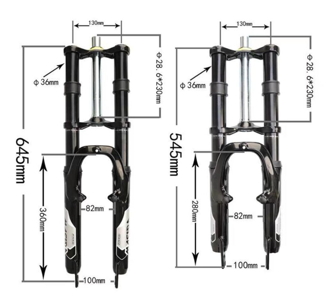ZOOM Dual Crown Suspension Fork Downhill Suspension Fork Sports