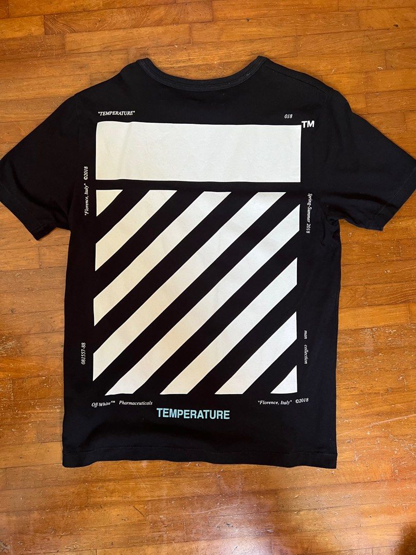Off white on sale temperature tshirt