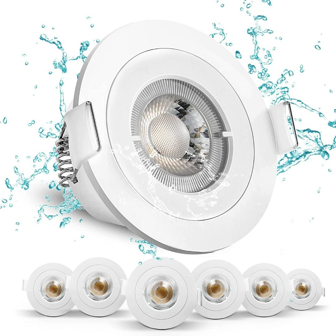 1635) OREIN 4.5W EXTRA FLAT LED RECESSED SPOTLIGHT IP65 WATERPROOF