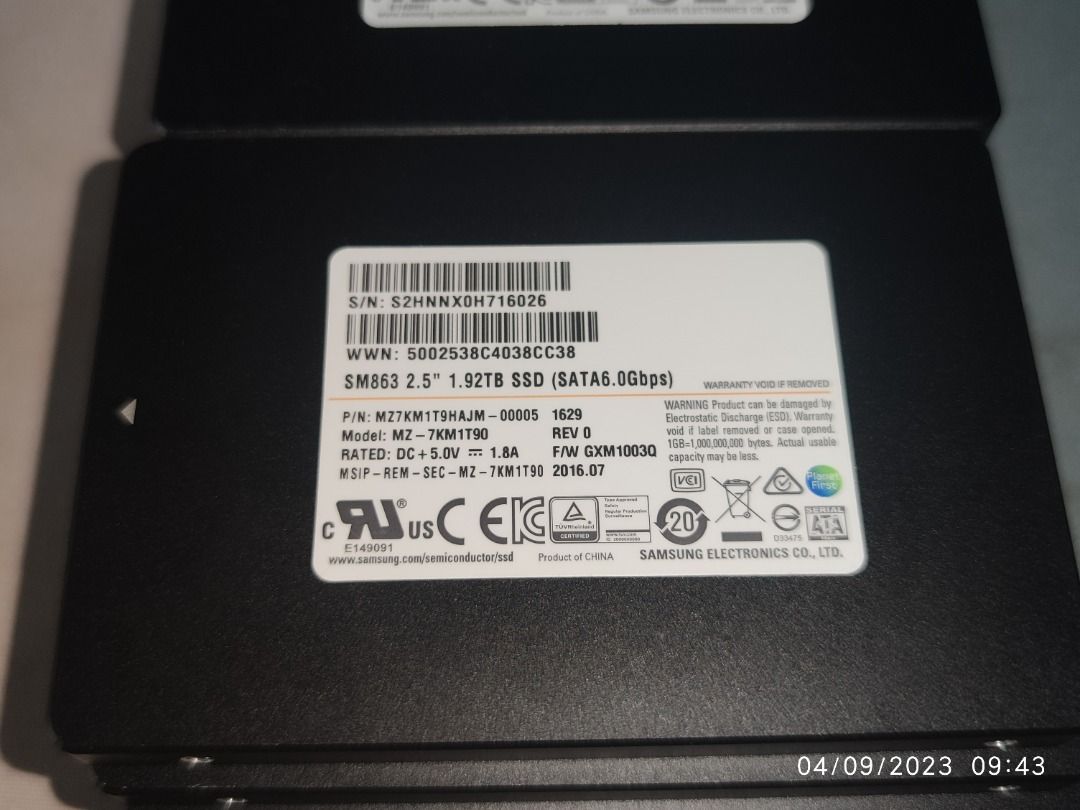 Samsung sales ssd sm863