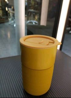 (全新)陶瓷隨行杯360mI~陽光橙