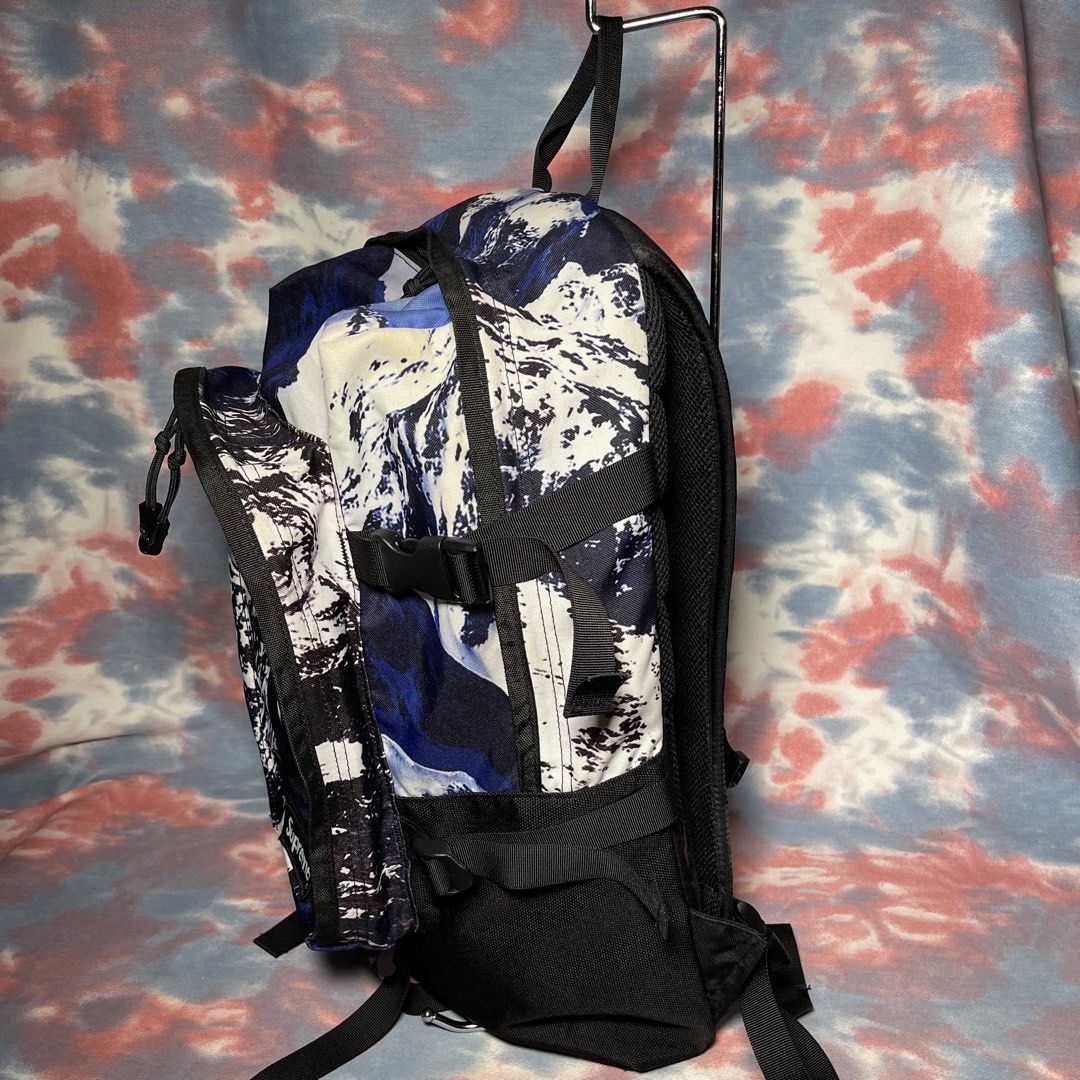 80% new The North Face x Supreme Backpack Mountain Expedition Blue 