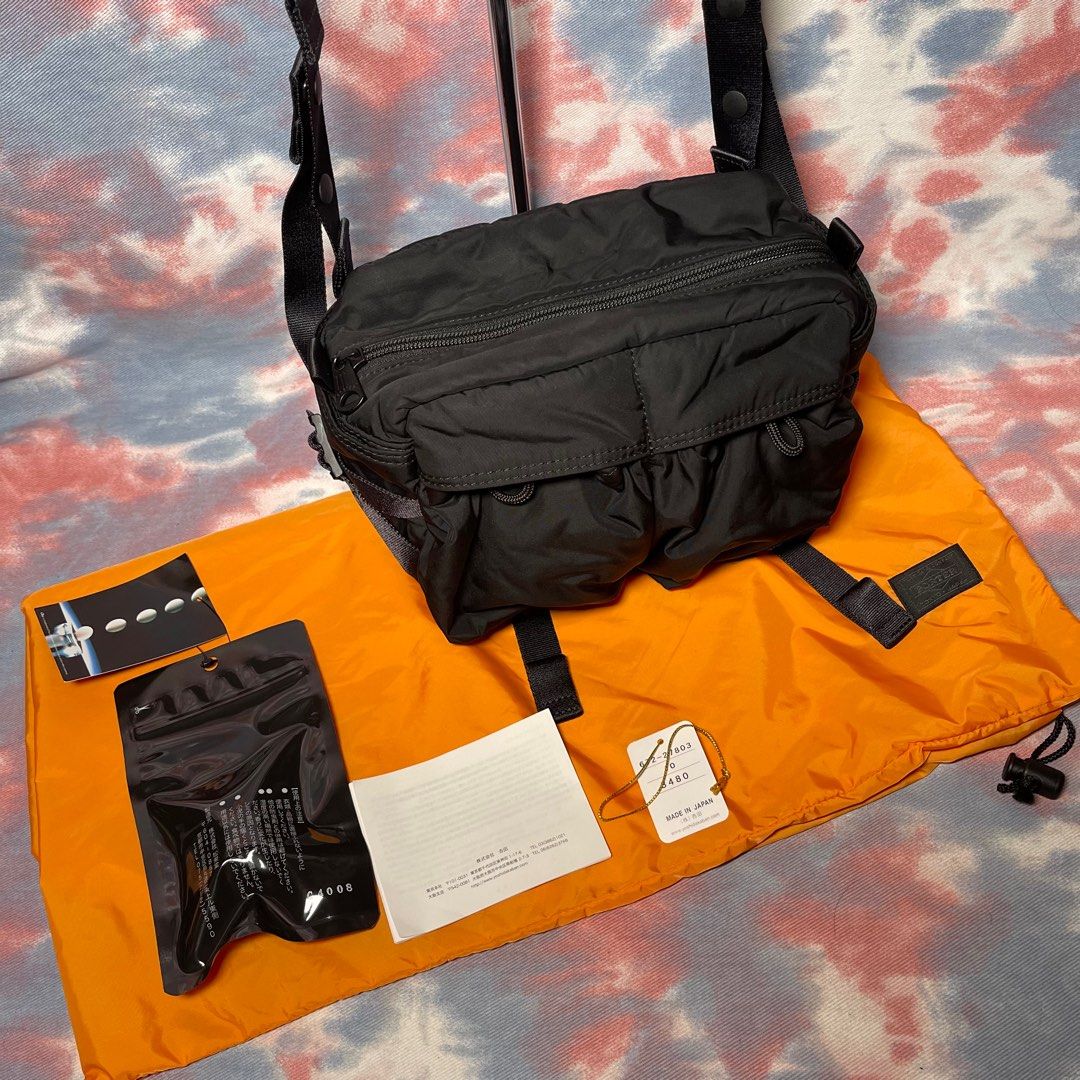 95% new Porter Senses Shoulder Pack Full set shoulder bag black  黑色尼龍側揹袋斜揹袋連未開香包