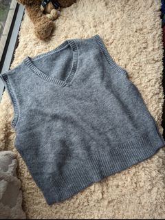 灰色針織背心 grey V-Neck sweater vest64218033916673110