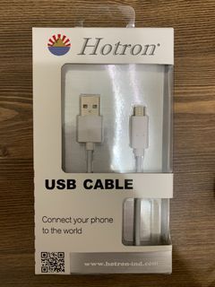 全新僅拆封未使用 Hotron Type A to micro USB 傳輸線 充電線 90cm