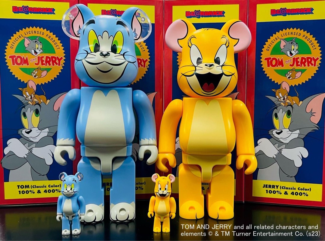 全套Medicom Bearbrick Tom & Jerry Classic Color 100% & 400% Sets