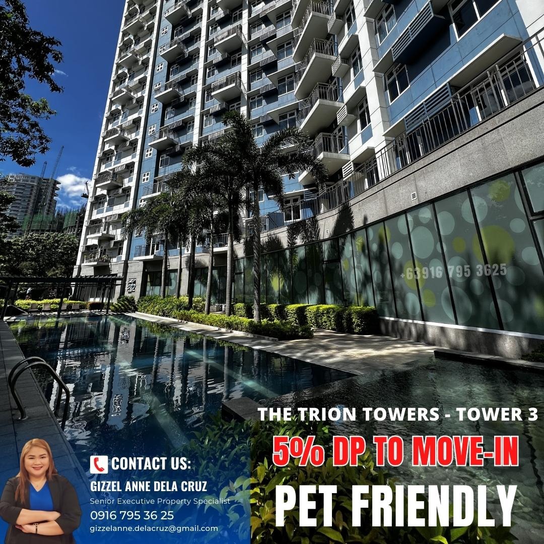 Rent to Own 1 bedroom Condo unit For Sale in BGC Taguig at Trion Towers