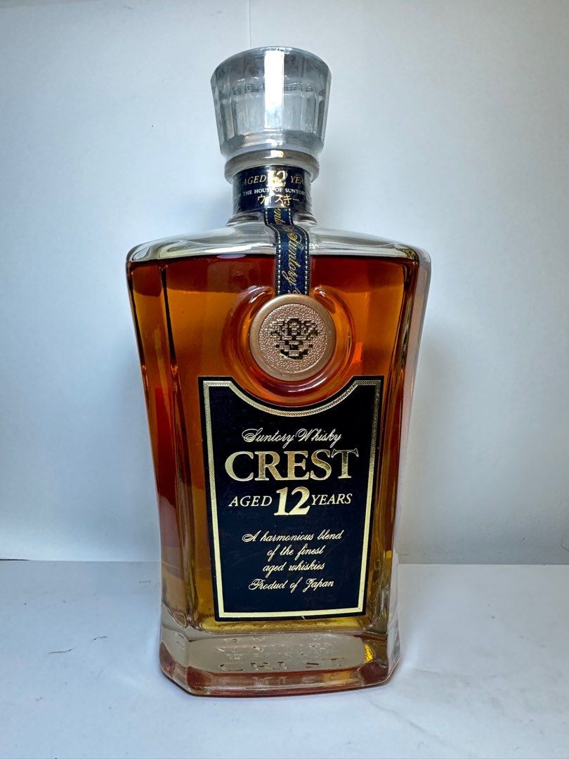 日本威士忌Suntory Crest 12 年, 嘢食& 嘢飲, 酒精飲料- Carousell