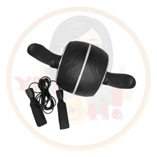 Abdominal wheel roller with jump rope