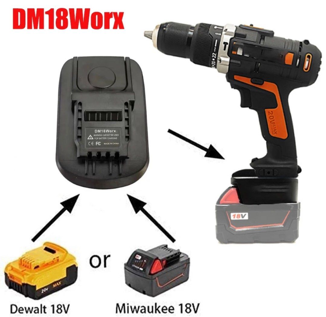Dewalt to worx discount adapter