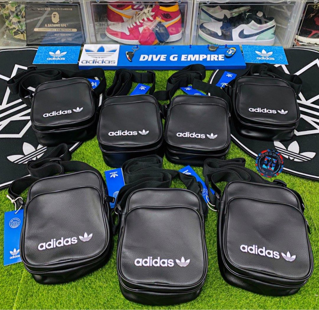 Adidas leather shoulder bag new arrivals