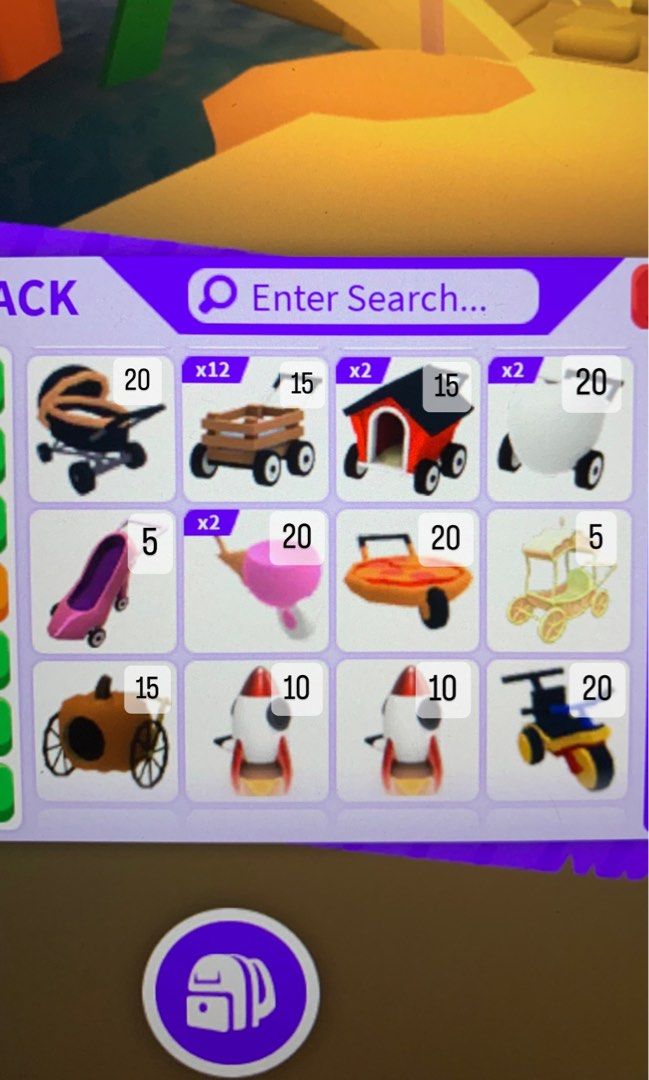 Adopt Me Strollers, Video Gaming, Gaming Accessories, InGame Products