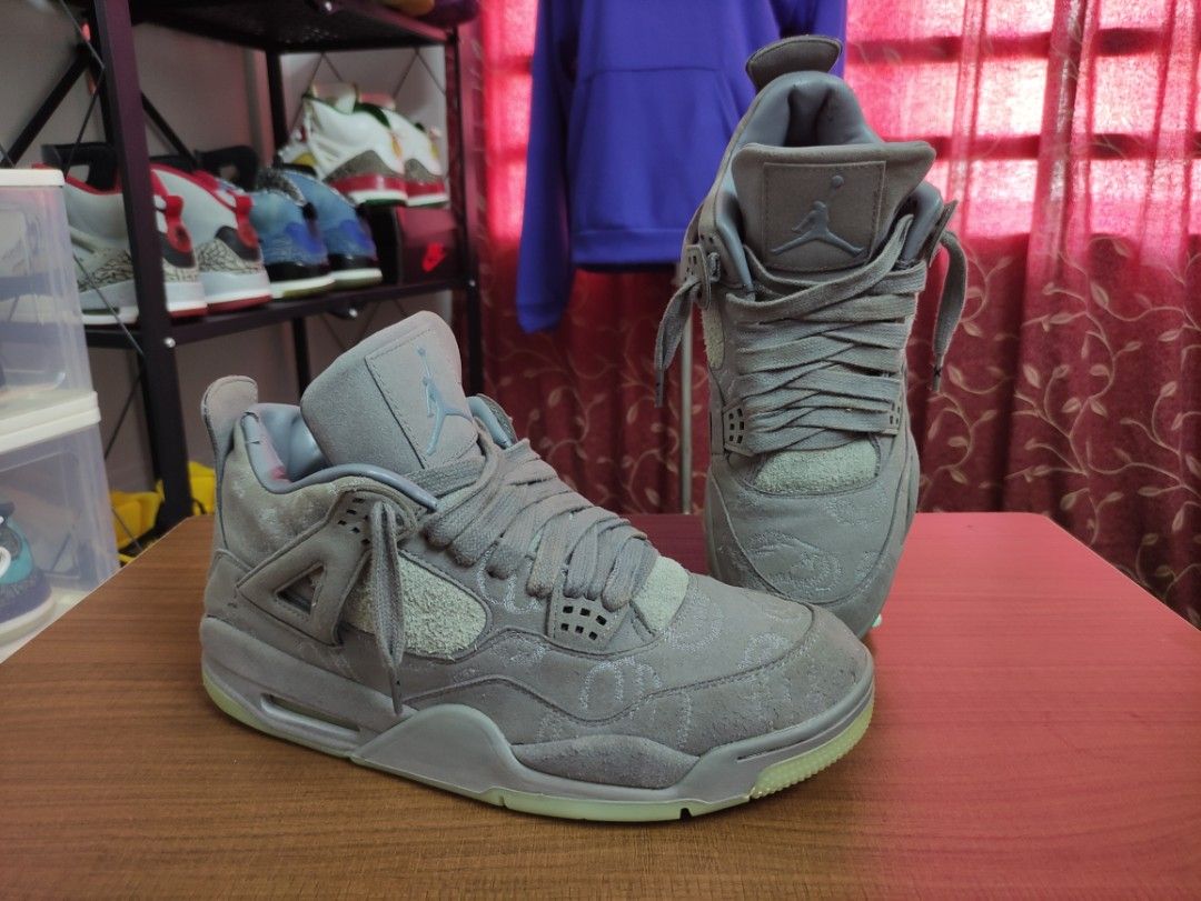 Air Jordan 4 Kaws Grey 9uk Men s Fashion Footwear Sneakers on